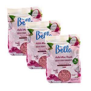 Depil Bella Pink Pitaya Confetti Hard Wax Beads - High-Performance Hair Removal, Vegan 2..2 lbs (3 Units Offer)