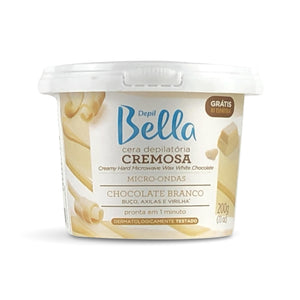 Depil Bella Creamy Hard Microwave Wax White Chocolate 200 gr - thewaxline.com