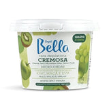 Kit Depil Bella Creamy Hard Microwave Wax 2 White Chocolate 1 Green Fruits - thewaxline.com