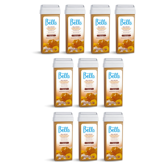 Depil Bella Roll on Chamomile and Calendula Wax Cartridges 3.52Oz (10 Units Offer) - thewaxline.com