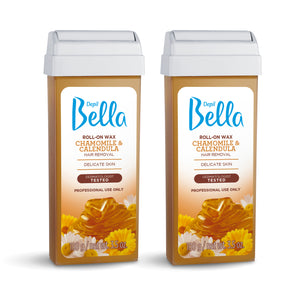 Depil Bella Roll on Chamomile and Calendula Wax Cartridges 3.52Oz (2 Units Offer) - thewaxline.com