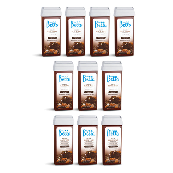 Depil Bella Roll on Black Wax Cartridges 3.52Oz (10 Units Offer) - thewaxline.com