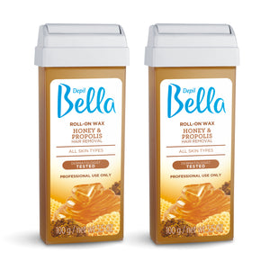 Depil Bella Roll-On Honey with Propolis Wax Cartridges 3.52Oz (2 Units Offer) - thewaxline.com