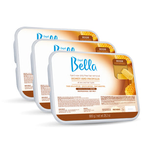 Depil Bella High Performance Hard wax Honey with propolis 28.2 Oz (3 Units Offer) - thewaxline.com