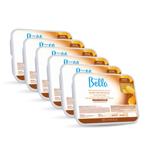 Depil Bella High Performance Hard wax Honey with propolis 28.2 Oz (6 Units Offer) - thewaxline.com