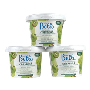 Depil Bella Microwave Creamy Green Fruits Wax 200 gr (3 Unit Offer) - thewaxline.com